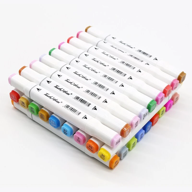 ปากกามาร์กเกอร์แบบสองทิป 168 สี