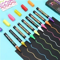 เครื่องทำชอล์กนีออนล้างทำความสะอาดได้และเปียก 12 สี