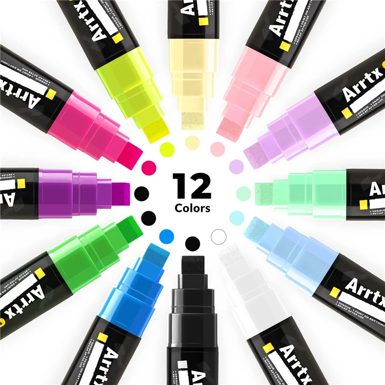 ปากกาสีอะครีลิค 30 สีสำหรับการวาดภาพหิน