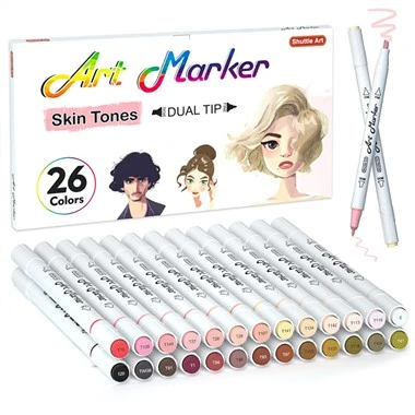 26 โทนสีผิว & มาร์กเกอร์ศิลปะผม