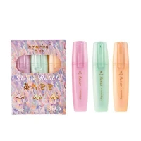 เซ็ต 3 สี เซ็ตปากกาเน้นข้อความสีเมทัลลิค