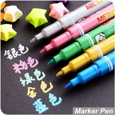 ปากกามาร์กเกอร์สีเมทัลลิก 5 ชิ้น